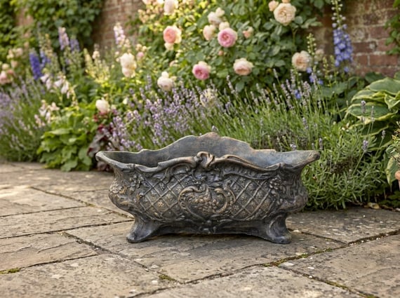 Vienna Oval Stone Garden Vase