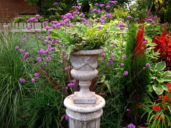 Vienna Classical Scroll Stone Garden Vase