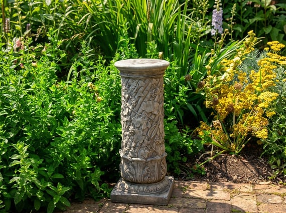 Vine Stone Garden Pedestal