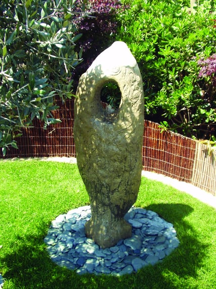 Celtic Stone Fountain in cast stone