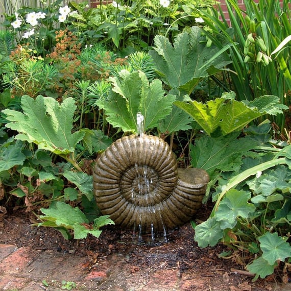 Grand Ammonite Stone Fountain