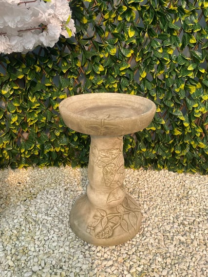Budleia Birdbath in Stone