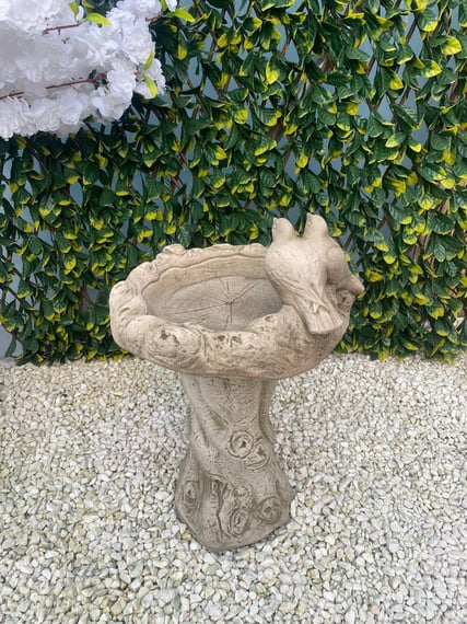 Dove Birdbath in Stone - original product photo