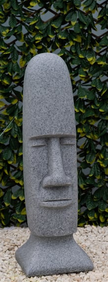 Easter Island Garden Statue in Grey — original product photo