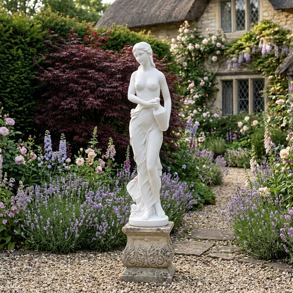 Grace Garden Statue in White