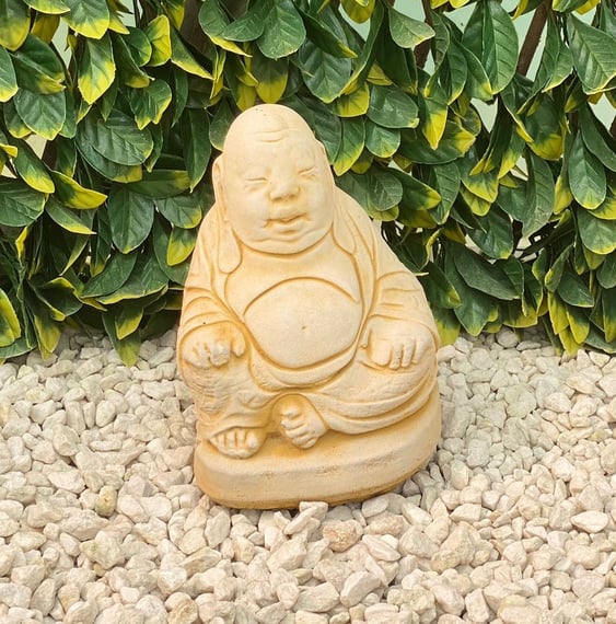 Indian Buddha Garden Ornament in Sandstone