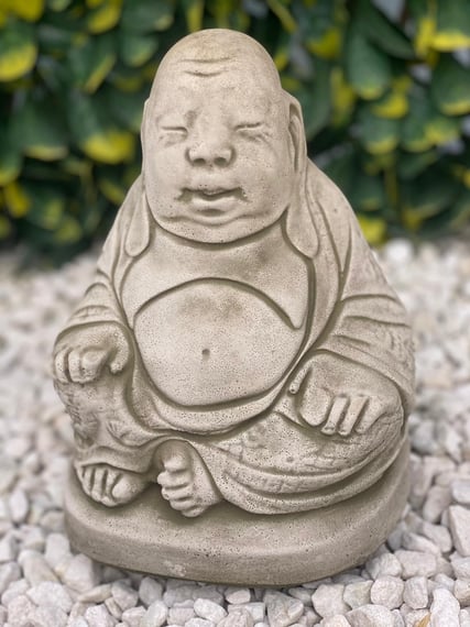 Indian Buddha Garden Ornament in Stone