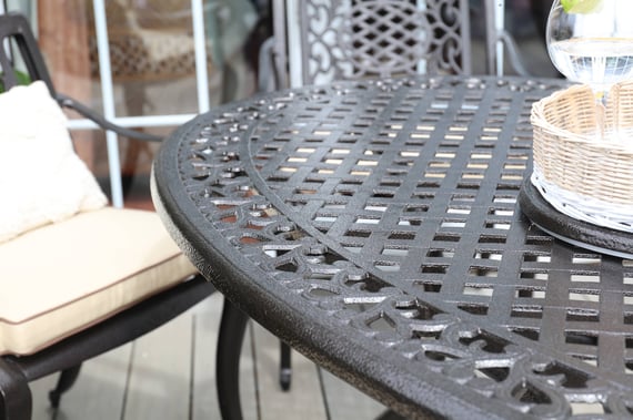 Lichfield Ballykeel 6 Seat Aluminium Oval Dining Set