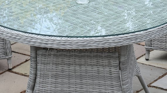 Lichfield Rapello 4 Seat Dining Set Glass