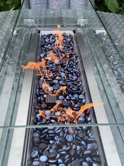 Lichfield Campania 6 Seat Oval Dining Set Firepit