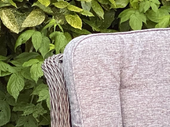 Lichfield Campania 6 Seat Oval Dining Set with Firepit Cushions