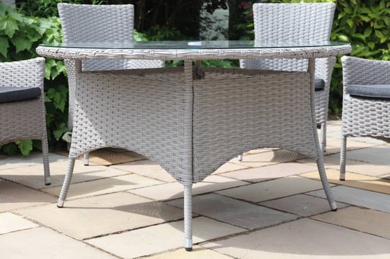 Lichfield Morpeth 6 Seat Rattan Dining Set Table
