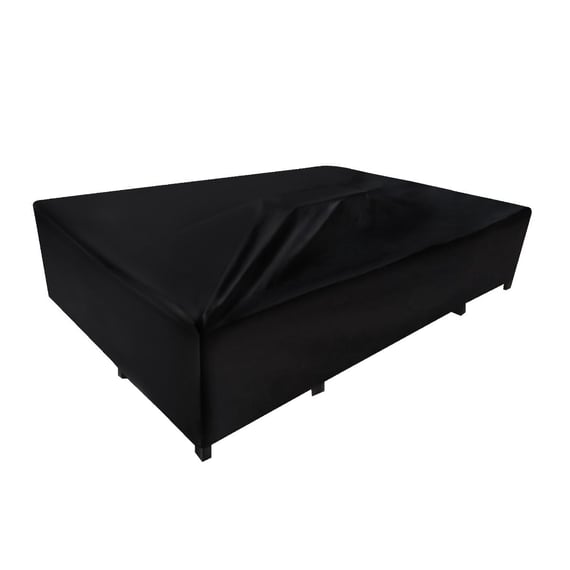 Modular garden furniture fire pit in garden