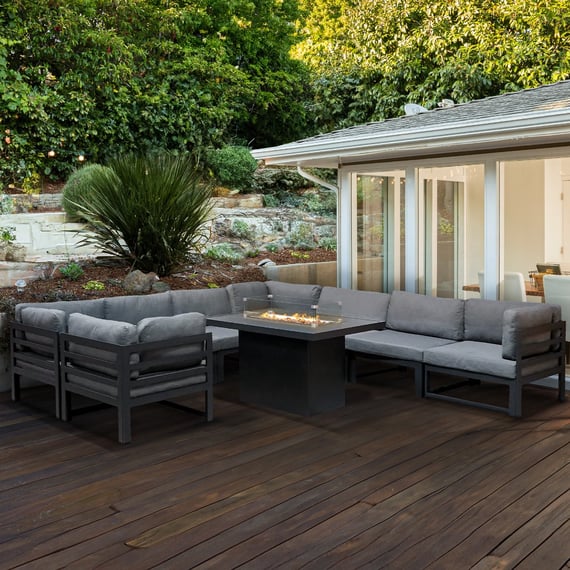 Modular garden furniture fire pit pack contents