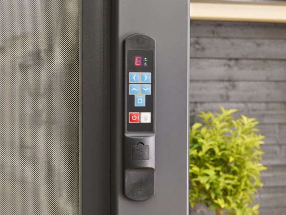 Nexus Grey Pergola - Built-in Remote Keypad with USB Charging Port