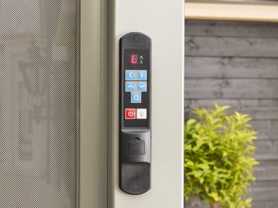 Nexus Beige Pergola - Built-in Remote Keypad with USB