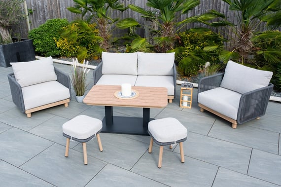 Buxton Rope Weave 2 Seater Sofa Set Lifestyle 12