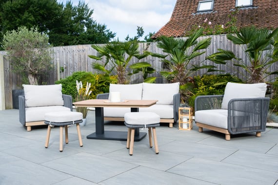 Buxton Rope Weave 2 Seater Sofa Set Lifestyle 13