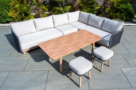 Buxton Rope Weave Corner Set High Table Lifestyle 03