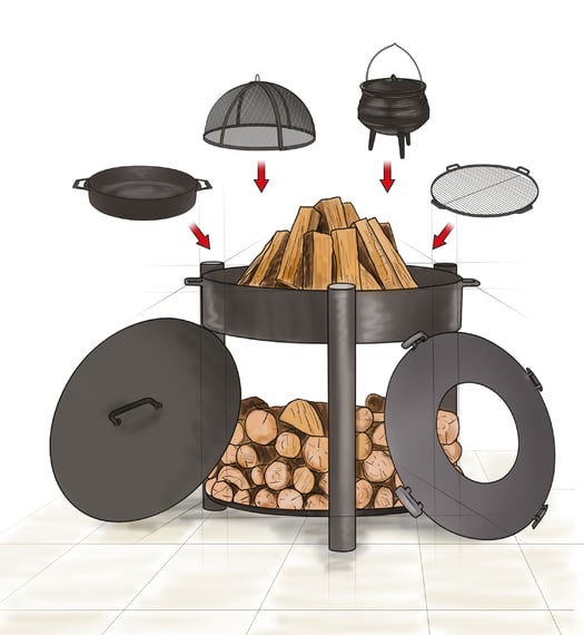 Cookking Montana 80cm High Fire Bowl