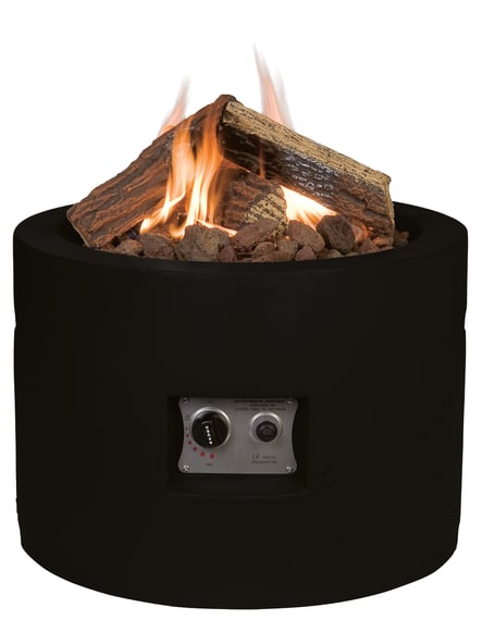 Happy Cocoon 61cm Round Black Fire Pit