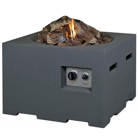 Happy Cocoon 76cm Square Grey Fire Pit