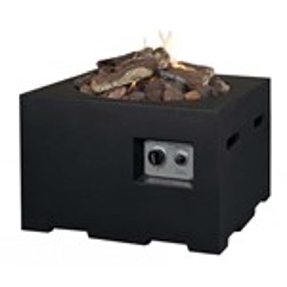Happy Cocoon 60cm Small Square Black Fire Pit