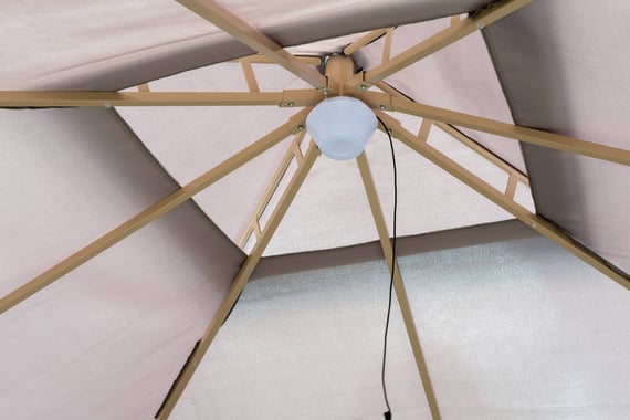 Garden Must Haves 3m Luxury Gazebo Taupe Frame