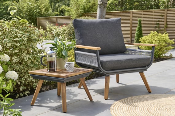 Kimora Bistro Set Rattan Garden Outdoor