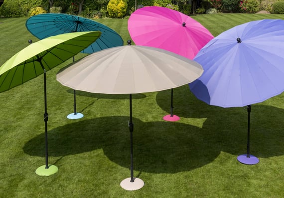 Garden Must Haves Geisha 2.7m Tilting Garden Parasol Range