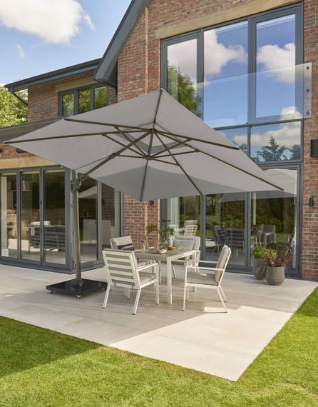 Garden Must Haves Royce Ambassador 3m Parasol Soft Grey