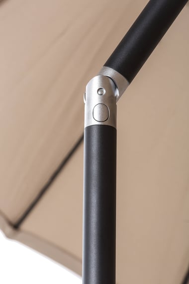 Garden Must Haves Geisha 2.7m Garden Parasol Taupe Tilt