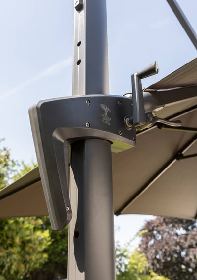 Garden Must Haves Royce Executive 3m Cantilever Parasol Smoke Winch