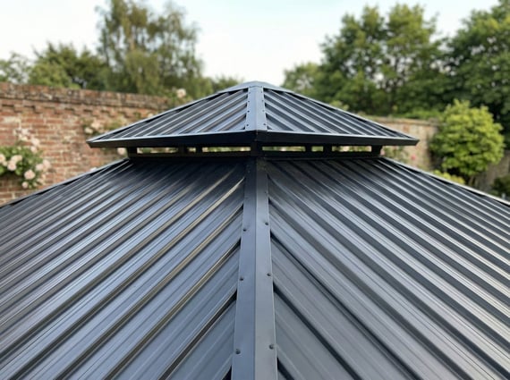 Ottawa Gazebo - Double Tier Metal Roof with Vent Top