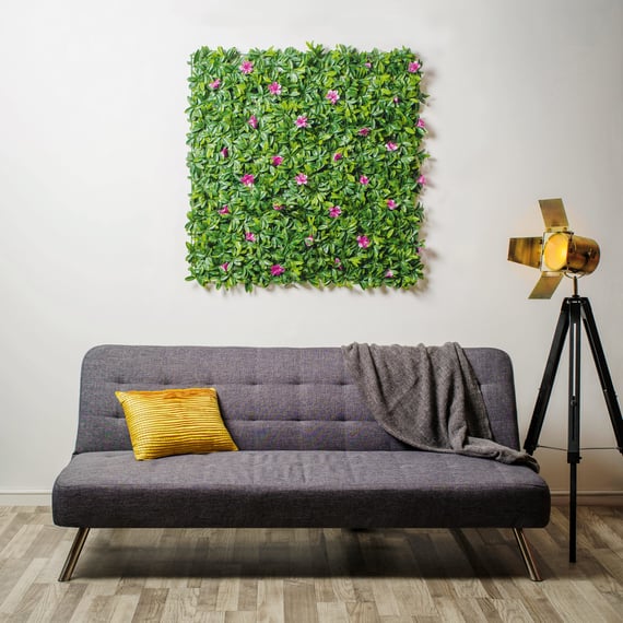 1x1m Artificial Living Wall Azalea