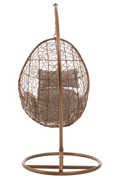 Goa Brown Rattan Hanging Chair Style 01
