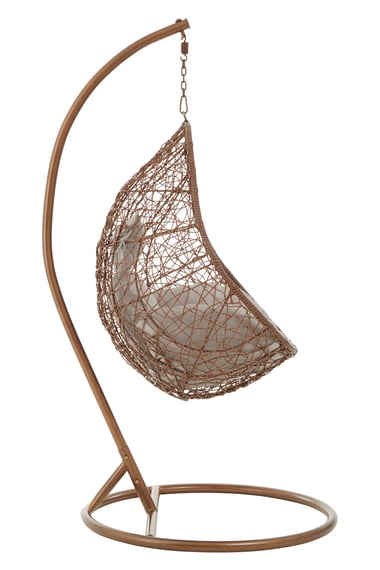 Goa Brown Rattan Hanging Chair Style 02