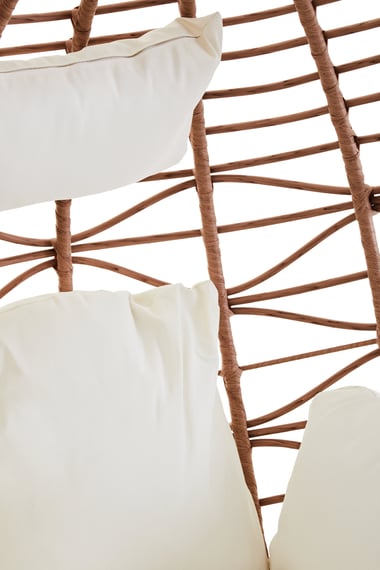 Goa Natural Rattan Effect Hanging Chair Detail 03