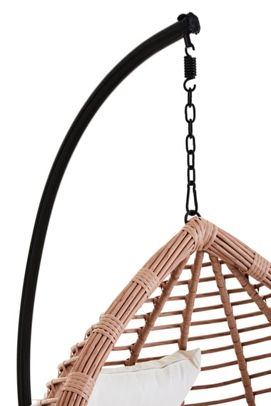 Goa Natural Rattan Effect Hanging Chair Detail 05