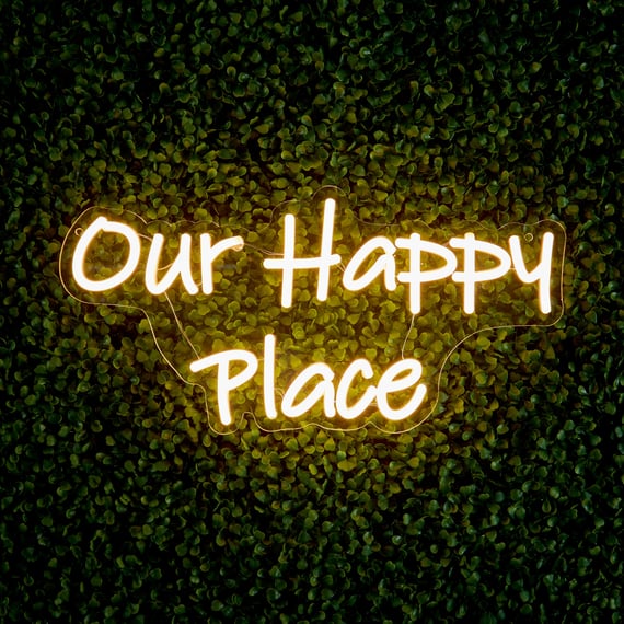 42cm 228 LEDs Low Voltage Neon Wall Sign - Our Happy Place