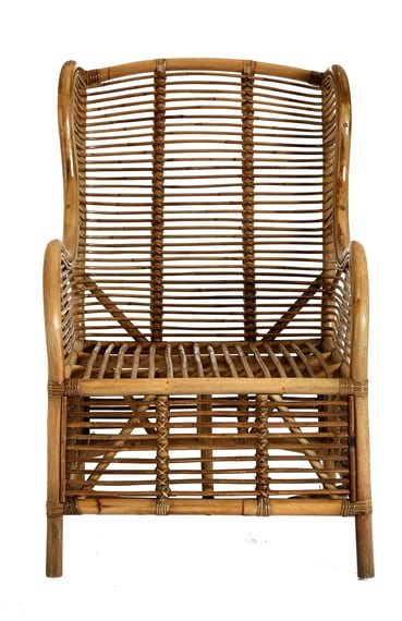 Manado Grey Natural Kubu Rattan Chair Garden Furniture
