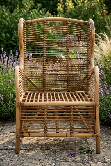 Manado Grey Natural Kubu Rattan Chair