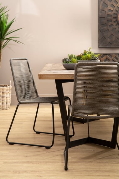Sisal Grey Rope Chair Lifestyle 02