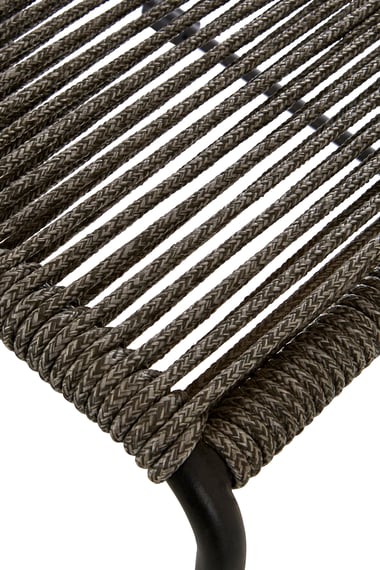 Sisal Grey Rope Bar Chair Detail 01