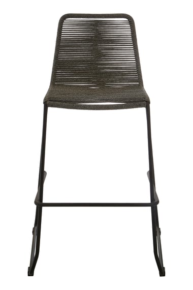 Sisal Grey Rope Bar Chair Garden Furniture