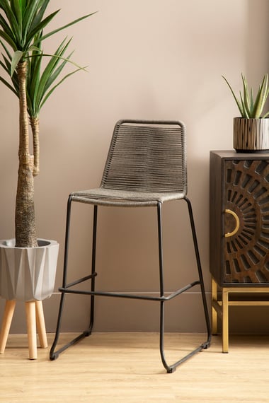 Sisal Grey Rope Bar Chair Lifestyle 02