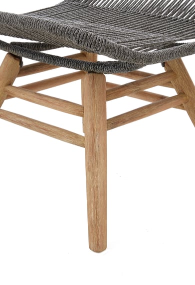 Sisal Grey Rope Lounge Chair And Footstool Detail 01