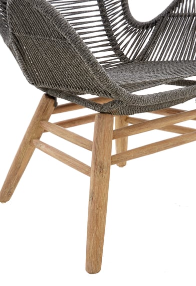 Sisal Grey Rope Lounge Chair And Footstool Detail 05