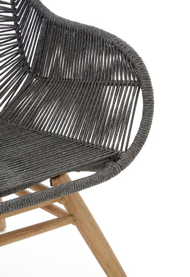 Sisal Grey Rope Armchair Detail 03