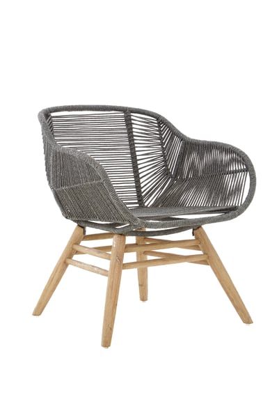 Sisal Grey Rope Armchair Garden Furniture